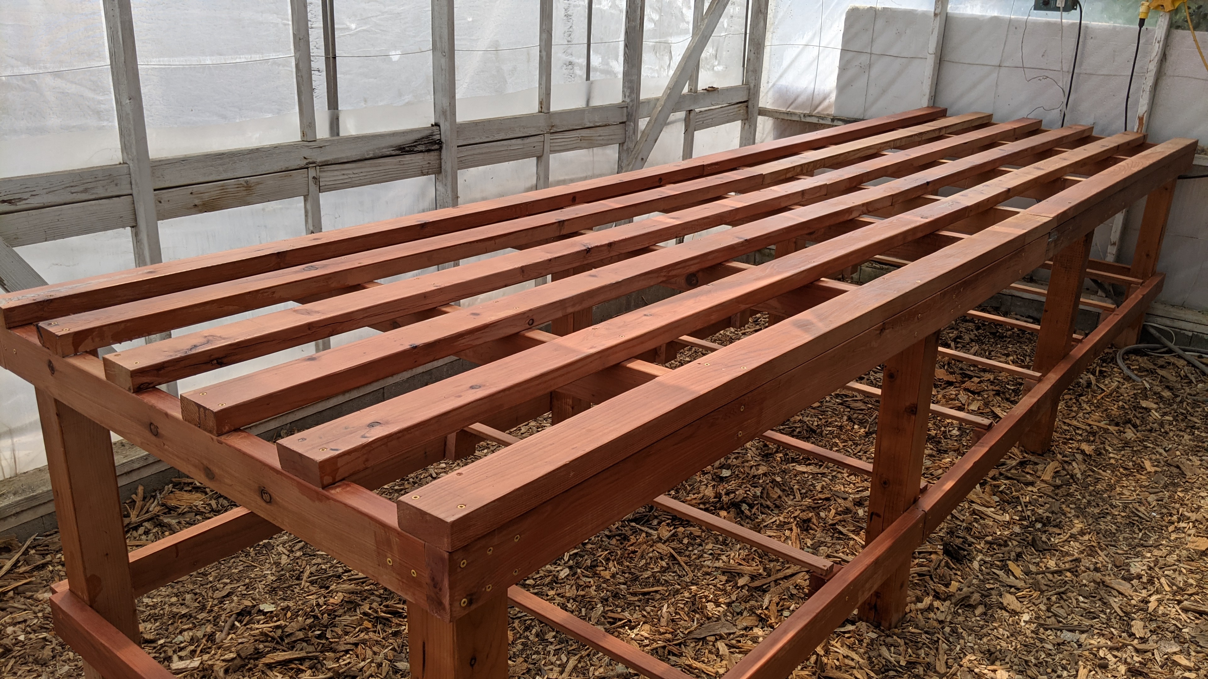 Eagle Project: Finished Greenhouse Bench