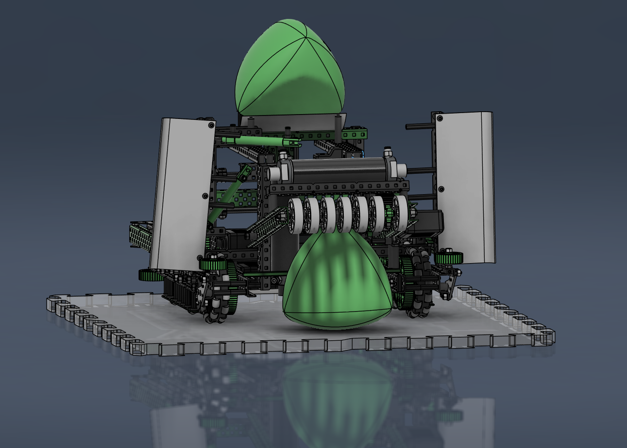 VEX "Over Under" Robot CAD (Front)